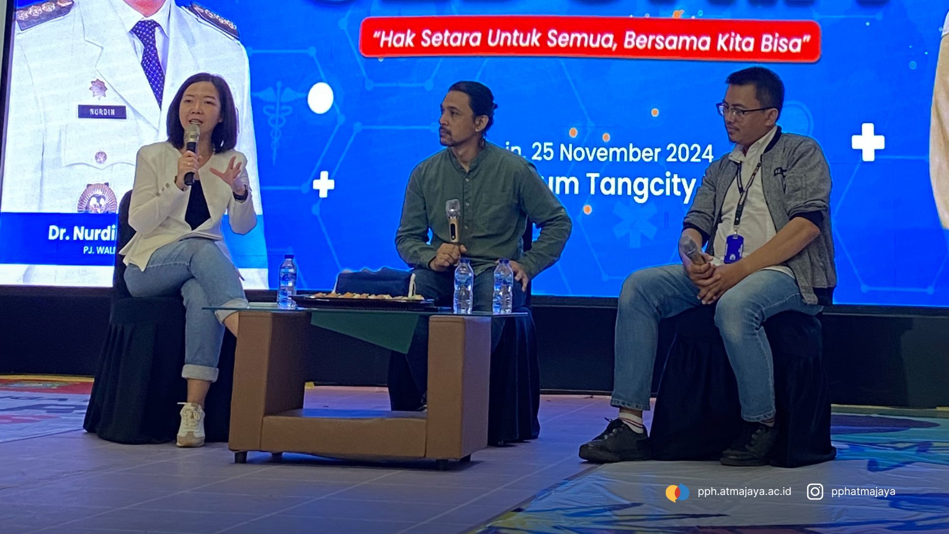 Gracia Simanullang membahas permasalahan dan intervensi psikososial pada Hari AIDS Sedunia 2024 bersama Dinas Kesehatan Kota Tangerang