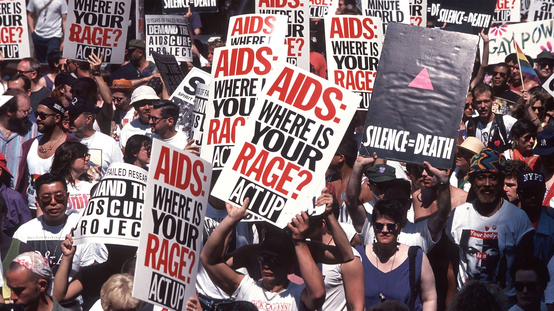 Protes Aktivis AIDS di Inggris pada 1 Desember 1988